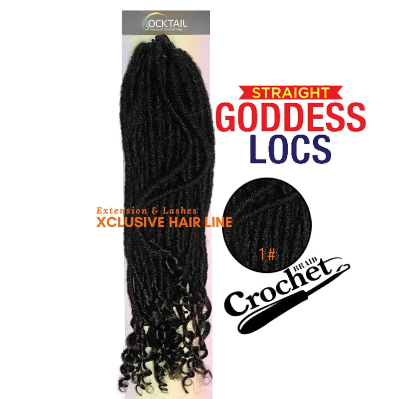 STRAIGHT GODDESS LOC CROCHET AFRO -1#-min Straight Goddess Locs Crochet Afro C - Image 1