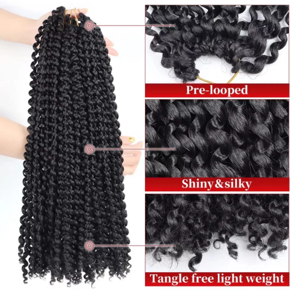 Freetress Water Wave Crochet Afro  (Color 30) - Image 3