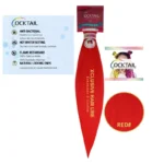 A package of synthetic braiding hair that transitions from dark brown to light blonde.