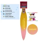 Bright yellow to pink ombré braiding hair.