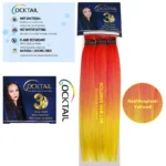 Xclusive Hairline Pre-Stretched Braid in a solid Red# color.