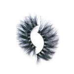 A set of black cosmetic eyelashes