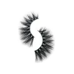 A set of black cosmetic eyelashes
