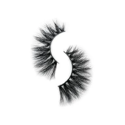 A set of black cosmetic eyelashes