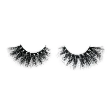 A set of black cosmetic eyelashes