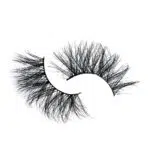 A set of black cosmetic eyelashes