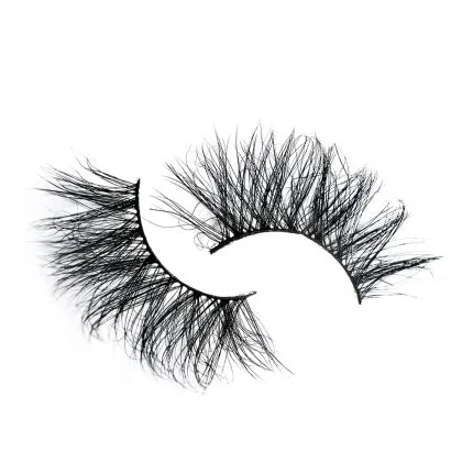 A set of black cosmetic eyelashes