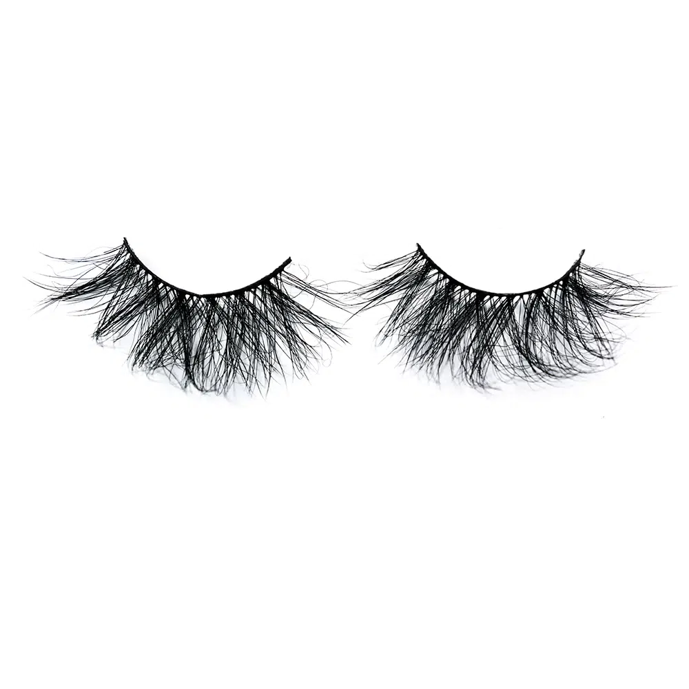 A set of black eyelashes