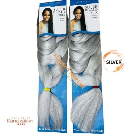 Impression Super Braid 2 Silver Par de impletit codite afro