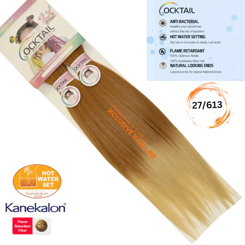 2X Cocktail pre-stretched păr de împletit 27/613