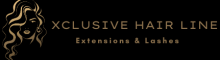 Logo for Xclusive Hair Line Extensions and Lashes.